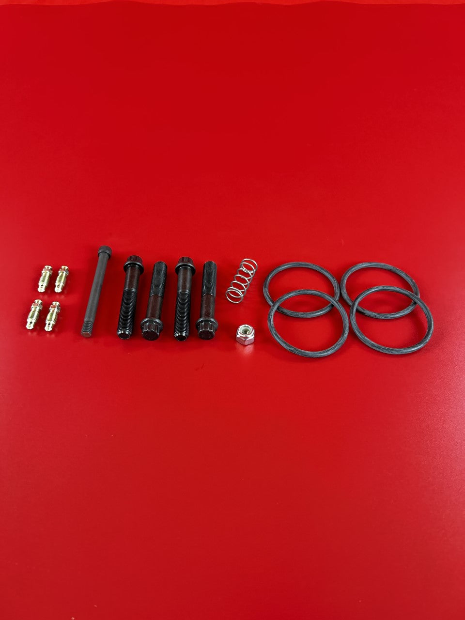 4 PISTON BLACK CALIPER REBUILD KIT Gearone Manufacturing